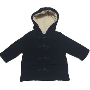 Vintage Gymboree (2008) fleece-lined woolen blend hooded duffel coat